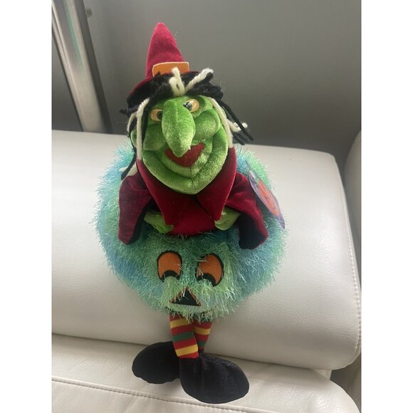 Y2K Collectable Discontinued Meijer Halloween Witch & Pumpkin Plush By Caltoy 03 - Picture 11 of 16